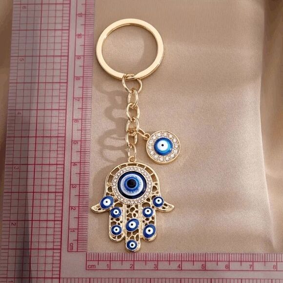 ‎Hamsa Hand Keychain - Picture 2 of 4